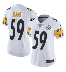 Women's Nike Pittsburgh Steelers #59 Jack Ham Elite White NFL Jersey