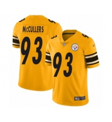 Youth Pittsburgh Steelers #93 Dan McCullers Limited Gold Inverted Legend Football Jersey