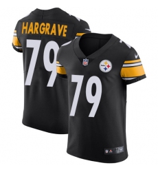 Men's Nike Pittsburgh Steelers #79 Javon Hargrave Black Team Color Vapor Untouchable Elite Player NFL Jersey
