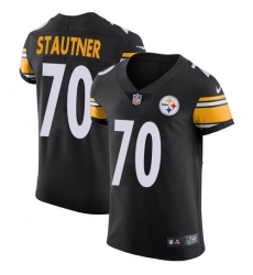 Men's Nike Pittsburgh Steelers #70 Ernie Stautner Black Team Color Vapor Untouchable Elite Player NFL Jersey