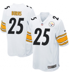 Men's Nike Pittsburgh Steelers #25 Artie Burns Game White NFL Jersey