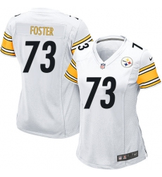 Women's Nike Pittsburgh Steelers #73 Ramon Foster Game White NFL Jersey