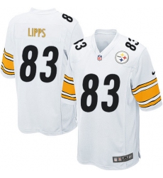 Men's Nike Pittsburgh Steelers #83 Louis Lipps Game White NFL Jersey