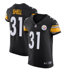 Men's Nike Pittsburgh Steelers #31 Donnie Shell Black Team Color Vapor Untouchable Elite Player NFL Jersey