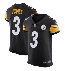 Men's Nike Pittsburgh Steelers #3 Landry Jones Black Team Color Vapor Untouchable Elite Player NFL Jersey
