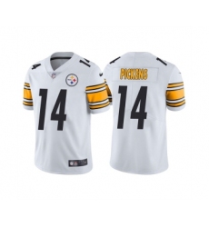 Men's Pittsburgh Steelers #14 George Pickens White Vapor Untouchable Limited Stitched Jersey