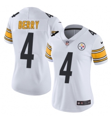 Women's Nike Pittsburgh Steelers #4 Jordan Berry Elite White NFL Jersey