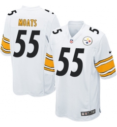 Men's Nike Pittsburgh Steelers #55 Arthur Moats Game White NFL Jersey