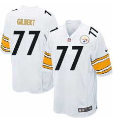 Men's Nike Pittsburgh Steelers #77 Marcus Gilbert Game White NFL Jersey