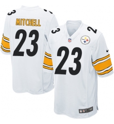 Men's Nike Pittsburgh Steelers #23 Mike Mitchell Game White NFL Jersey