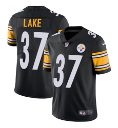 Men's Nike Pittsburgh Steelers #37 Carnell Lake Black Team Color Vapor Untouchable Limited Player NFL Jersey