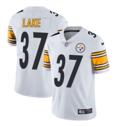 Youth Nike Pittsburgh Steelers #37 Carnell Lake White Vapor Untouchable Limited Player NFL Jersey