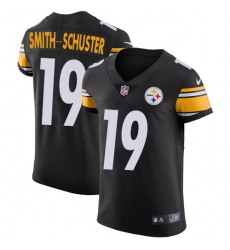 Men's Nike Pittsburgh Steelers #19 JuJu Smith-Schuster Black Team Color Vapor Untouchable Elite Player NFL Jersey