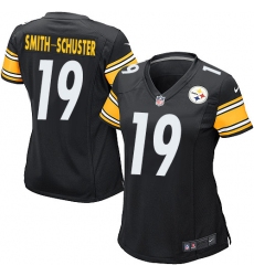 Women's Nike Pittsburgh Steelers #19 JuJu Smith-Schuster Game Black Team Color NFL Jersey