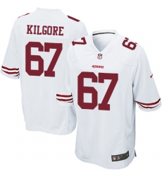 Men's Nike San Francisco 49ers #67 Daniel Kilgore Game White NFL Jersey