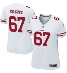 Women's Nike San Francisco 49ers #67 Daniel Kilgore Game White NFL Jersey