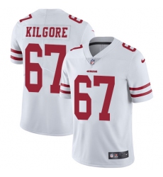Youth Nike San Francisco 49ers #67 Daniel Kilgore Elite White NFL Jersey
