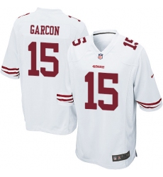 Men's Nike San Francisco 49ers #15 Pierre Garcon Game White NFL Jersey
