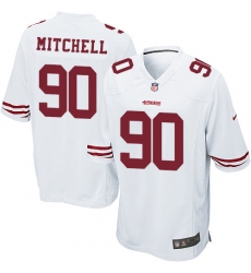 Men's Nike San Francisco 49ers #90 Earl Mitchell Game White NFL Jersey