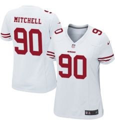 Women's Nike San Francisco 49ers #90 Earl Mitchell Game White NFL Jersey