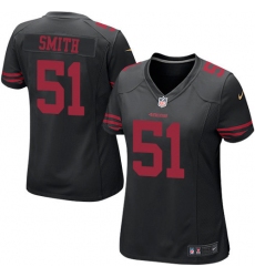 Women's Nike San Francisco 49ers #51 Malcolm Smith Game Black NFL Jersey