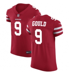 Men's Nike San Francisco 49ers #9 Robbie Gould Red Team Color Vapor Untouchable Elite Player NFL Jersey