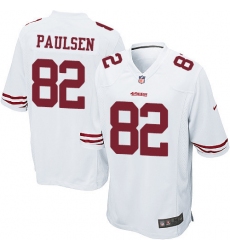 Men's Nike San Francisco 49ers #82 Logan Paulsen Game White NFL Jersey