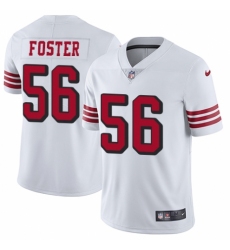 Men's Nike San Francisco 49ers #56 Reuben Foster Elite White Rush Vapor Untouchable NFL Jersey