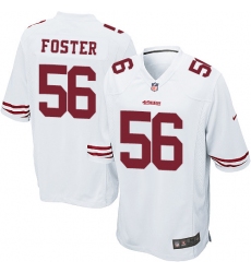 Men's Nike San Francisco 49ers #56 Reuben Foster Game White NFL Jersey