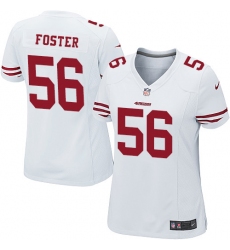 Women's Nike San Francisco 49ers #56 Reuben Foster Game White NFL Jersey