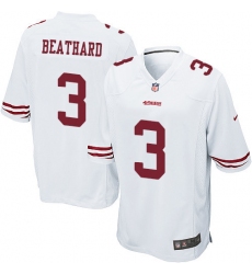 Men's Nike San Francisco 49ers #3 C. J. Beathard Game White NFL Jersey