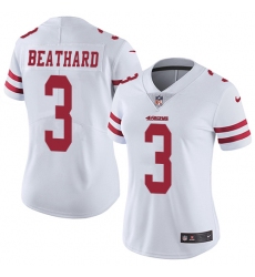 Women's Nike San Francisco 49ers #3 C. J. Beathard Elite White NFL Jersey