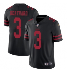 Youth Nike San Francisco 49ers #3 C. J. Beathard Elite Black NFL Jersey