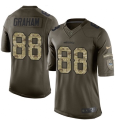Youth Nike Seattle Seahawks #88 Jimmy Graham Elite Green Salute to Service NFL Jersey