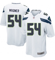 Men's Nike Seattle Seahawks #54 Bobby Wagner Game White NFL Jersey
