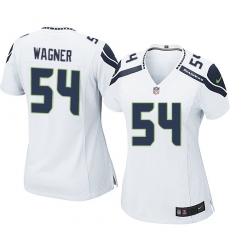 Women's Nike Seattle Seahawks #54 Bobby Wagner Game White NFL Jersey