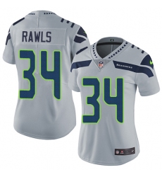 Women's Nike Seattle Seahawks #34 Thomas Rawls Elite Grey Alternate NFL Jersey