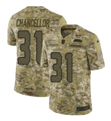 Youth Nike Seattle Seahawks #31 Kam Chancellor Limited Camo 2018 Salute to Service NFL Jersey