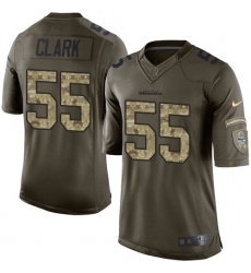 Youth Nike Seattle Seahawks #55 Frank Clark Elite Green Salute to Service NFL Jersey