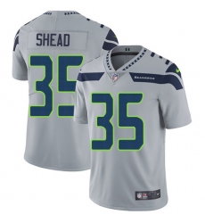 Youth Nike Seattle Seahawks #35 DeShawn Shead Elite Grey Alternate NFL Jersey