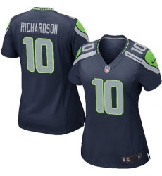 Women's Nike Seattle Seahawks #10 Paul Richardson Game Steel Blue Team Color NFL Jersey