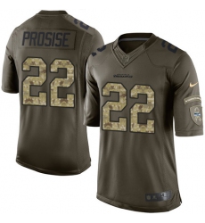 Youth Nike Seattle Seahawks #22 C. J. Prosise Elite Green Salute to Service NFL Jersey