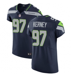 Men's Nike Seattle Seahawks #97 Patrick Kerney Steel Blue Team Color Vapor Untouchable Elite Player NFL Jersey