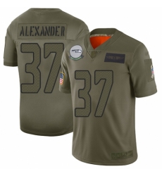 Men's Seattle Seahawks #37 Shaun Alexander Limited Camo 2019 Salute to Service Football Jersey