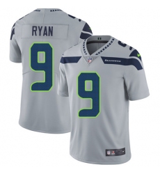 Youth Nike Seattle Seahawks #9 Jon Ryan Elite Grey Alternate NFL Jersey