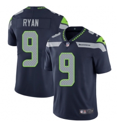 Youth Nike Seattle Seahawks #9 Jon Ryan Elite Steel Blue Team Color NFL Jersey