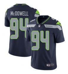 Youth Nike Seattle Seahawks #94 Malik McDowell Elite Steel Blue Team Color NFL Jersey