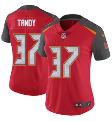 Women's Nike Tampa Bay Buccaneers #37 Keith Tandy Elite Red Team Color NFL Jersey