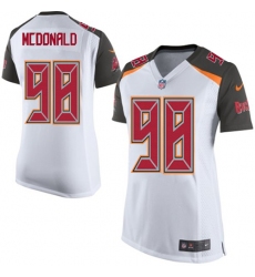 Women's Nike Tampa Bay Buccaneers #98 Clinton McDonald Game White NFL Jersey