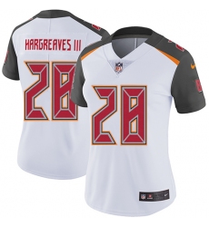 Women's Nike Tampa Bay Buccaneers #28 Vernon Hargreaves III Elite White NFL Jersey
